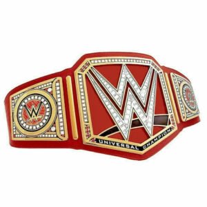 WWE RED Universal Championship Belt Adult Size Wrestling 4MM Zinc