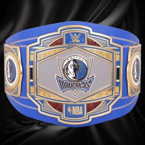 Dallas Mavericks NBA 2mm Championship Belt Gold Plated Real Leather