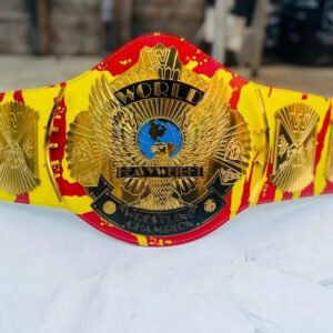 Wwf Winged Eagle Hulk Hogan Signature  INTERCONTINENTAL 24K GOLD Championship Belt Series Championship Replica Title Belt 2mm Brass