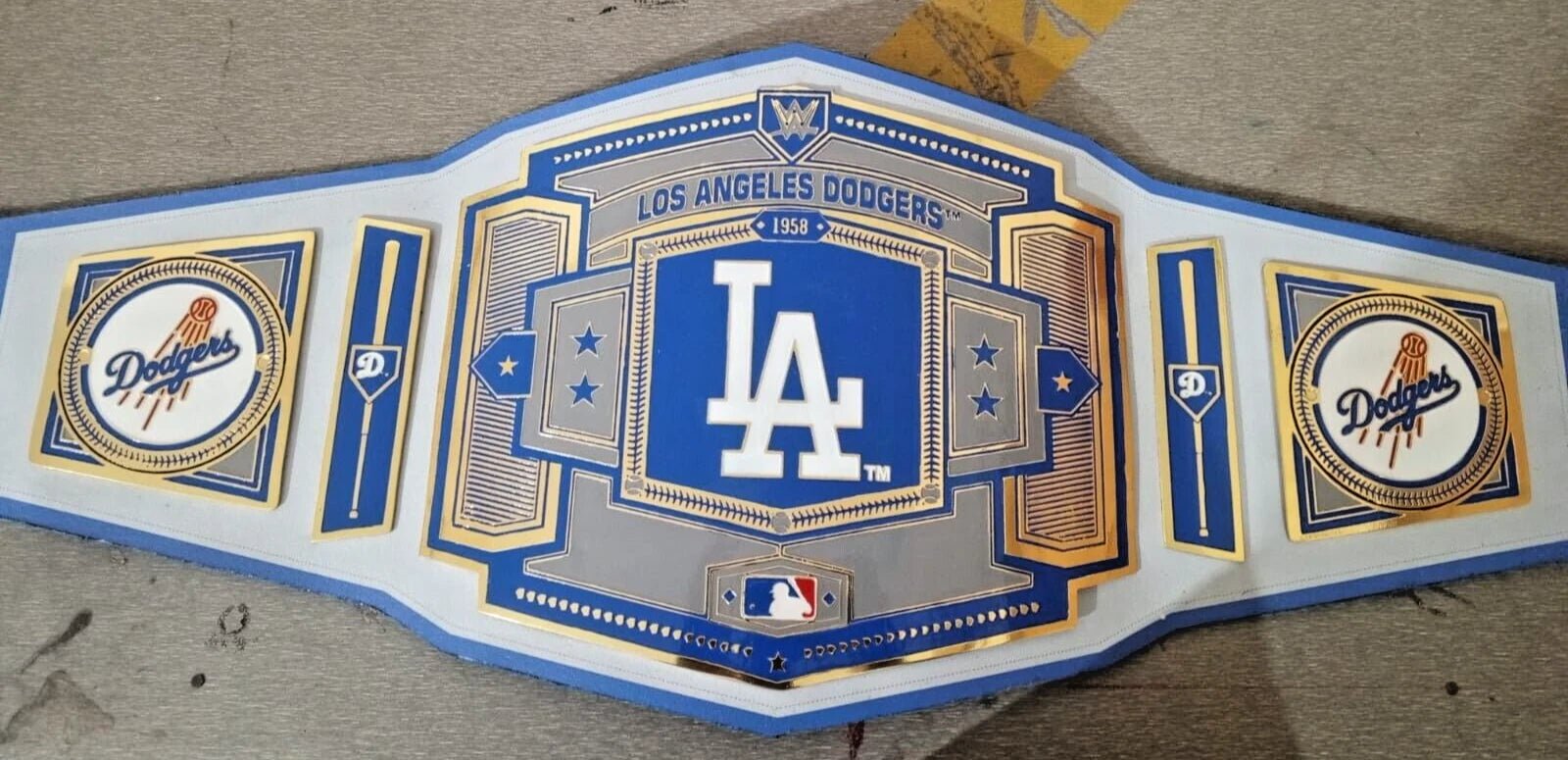 s-l1600_34_8a5f813c-63fa-4462-8915-0e53613fe355 Los Angeles Dodgers Baseball Championship Title Belt 2MM - Image 2