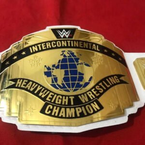 WWE INTERCONTINENTAL WHITE CHAMPIONSHIP REPLICA WRESTLING TITLE BELT Adult Size 2MM Brass