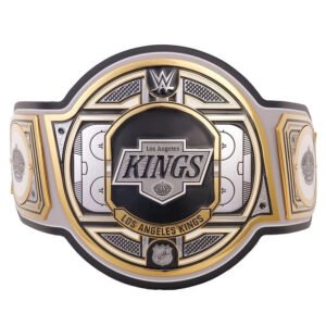 Los Angeles Kings NHL 2mm Championship Belt Gold Plated Real Leather