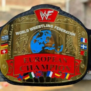 WWF European Wrestling Championship Replica Belt Adult Size 2MM Brass