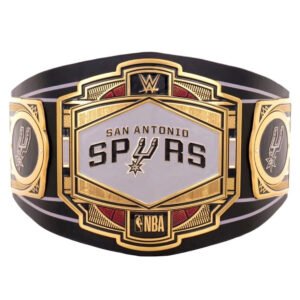 San Antonio Spurs NBA 2mm Championship Belt Gold Plated Real Leather