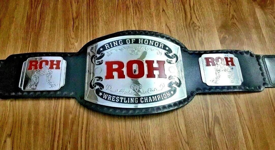 s-l1600_66 ROH Ring Of Honor Championship Belt Wrestling Title Replica Adult Size 2mm Brass - Image 5