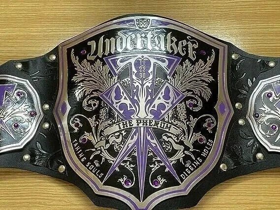s-l1600_67 WWE Undertaker World Heavyweight Championship Wrestling Title Belt Replica 2MM Brass