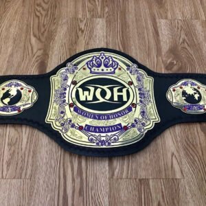 WOH Women Of Honor Heavyweight 4mm Championship Belt Gold Plated Real Leather 2MM Brass