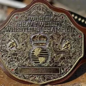 BIG GOLD Dual World Heavyweight Championship Replica Tittle Belt Adult 4MM DieCasting - Dual Plated - Free Shipping
