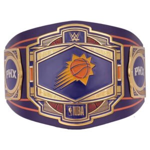 Phoenix Suns NBA 2mm Championship Belt Gold Plated Real Leather