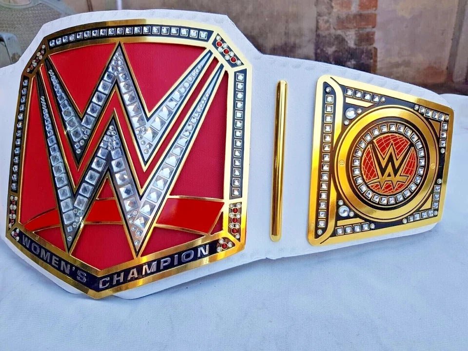 s-l960-2026-05-04T112535.497 WWE RAW Women's Championship Title Belt - 2MM Brass, Red, Adult Size Replica - Image 2