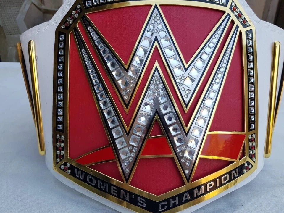 s-l960-2026-05-04T112546.813 WWE RAW Women's Championship Title Belt - 2MM Brass, Red, Adult Size Replica - Image 4