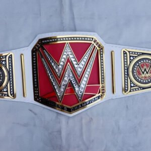 WWE RAW Women's Championship Title Belt - 2MM Brass, Red, Adult Size Replica