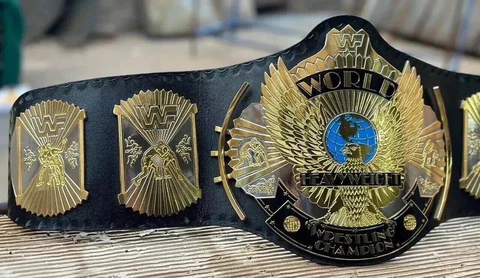 s-l960-2026-05-04T143246.810 Wwf Dual Winged Eagle Championship Wrestling Replica Title Belt Brass 2MM Adult size - Image 2