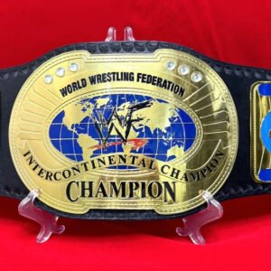 WWF Oval Old Intercontinental Championship Wrestling Replica Tittle Belt Brass 2MM
