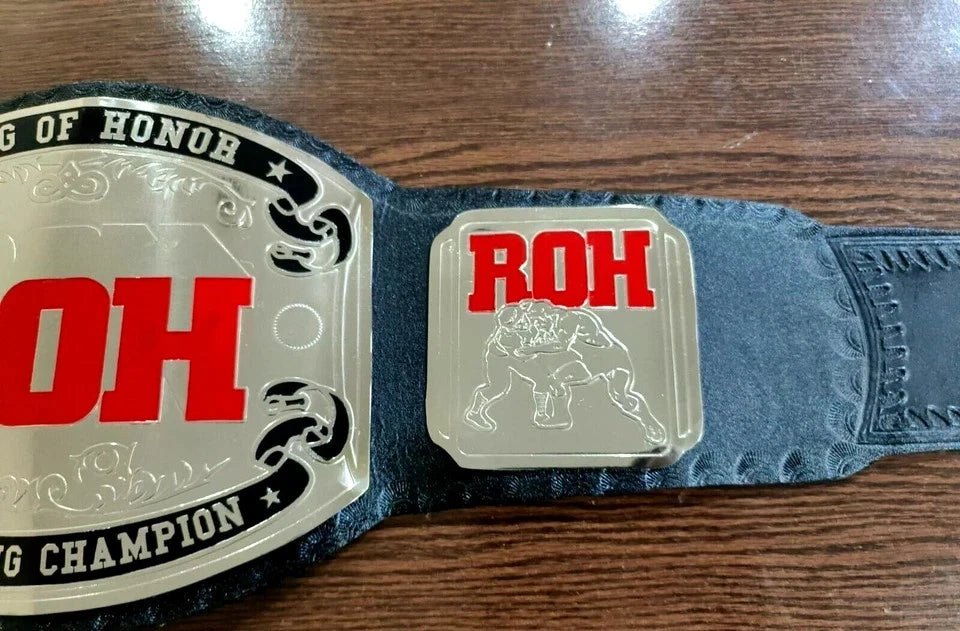 s-l960-2026-05-04T204823.828 ROH Ring Of Honor Championship Belt Wrestling Title Replica Adult Size 2mm Brass - Image 2