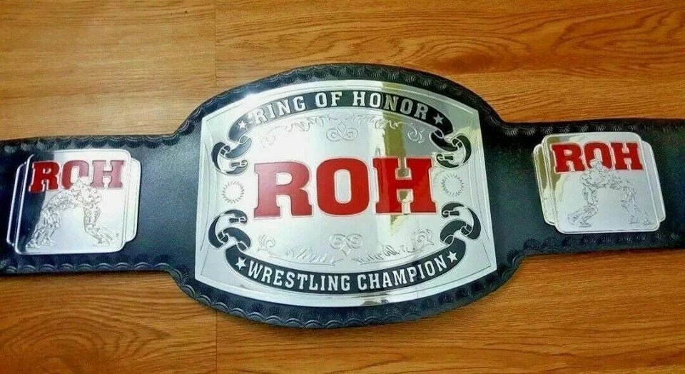 s-l960-2026-05-04T204827.823 ROH Ring Of Honor Championship Belt Wrestling Title Replica Adult Size 2mm Brass - Image 3