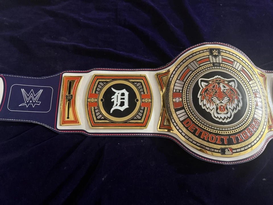 s-l960-2026-05-08T160353.165 Detroit Tigers MLB Championship Title Belt Adult Size Raplica 2MM Brass - Image 2
