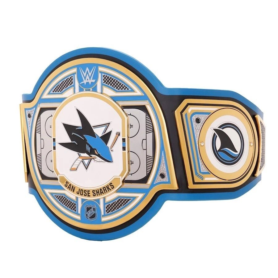 s-l960-2026-05-08T200701.946 San Jose Sharks NHL 2mm Championship Belt Gold Plated Real Leather - Image 2