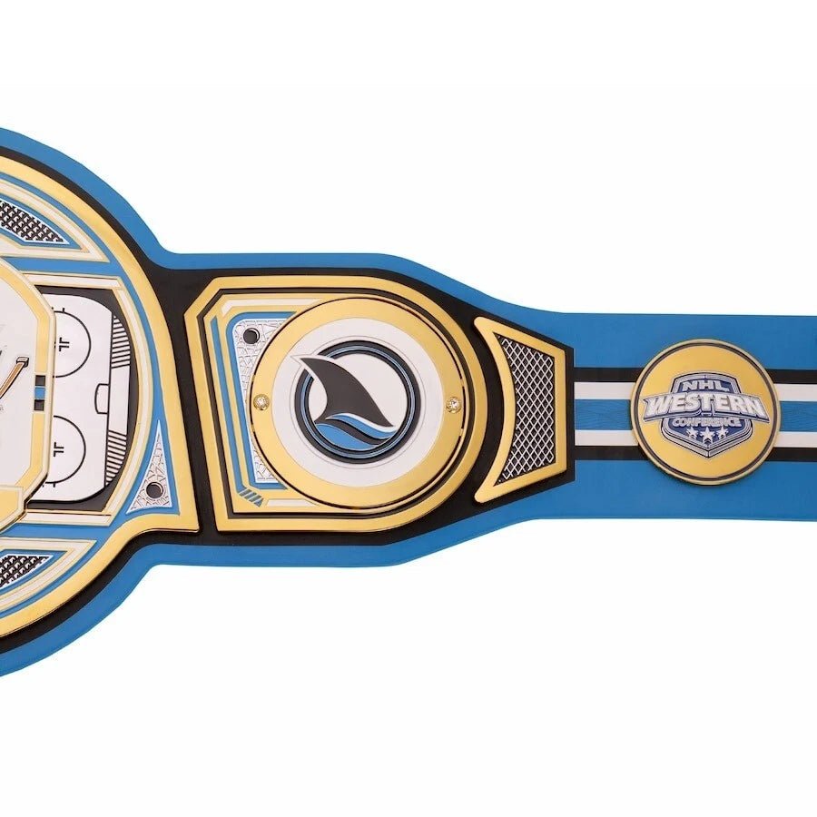 s-l960-2026-05-08T200717.747 San Jose Sharks NHL 2mm Championship Belt Gold Plated Real Leather - Image 6