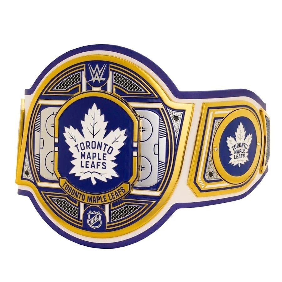 s-l960-2026-05-09T103648.243 Toronto Maple Leafs NHL 2mm Championship Belt Gold Plated Real Leather - Image 2