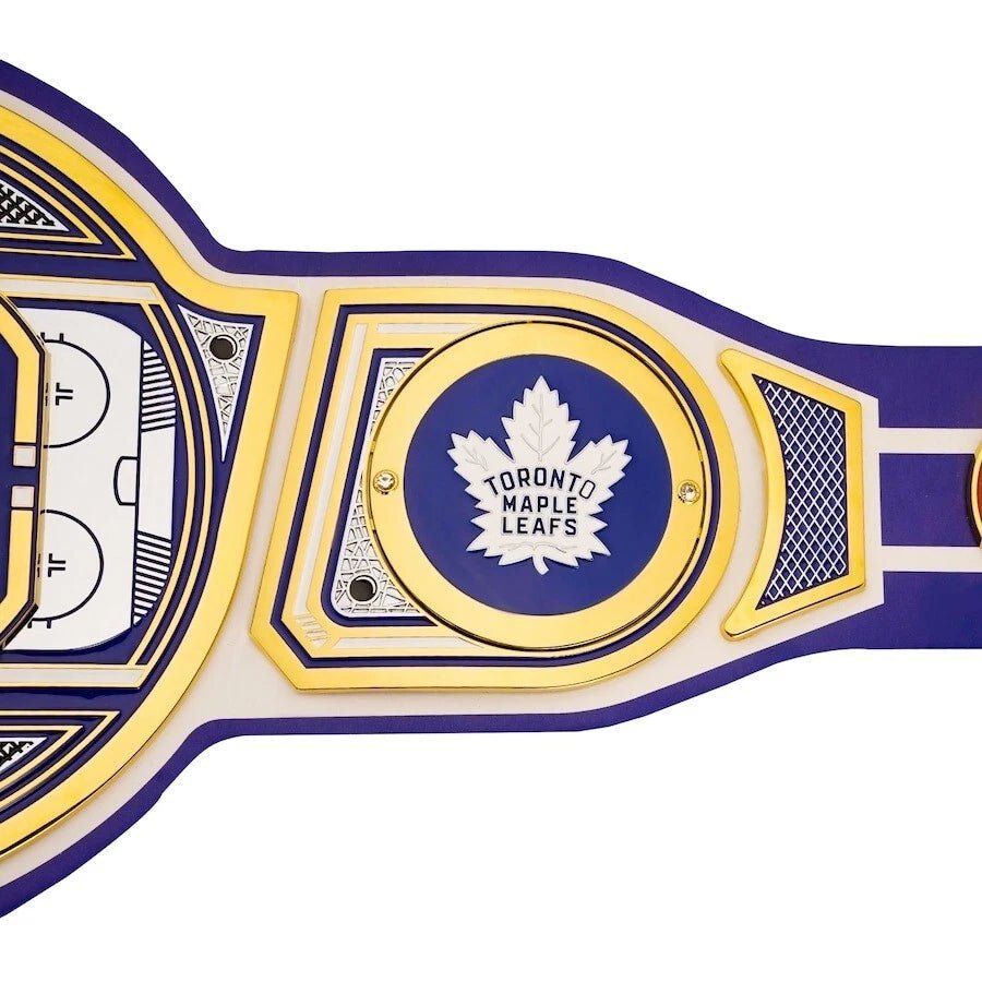 s-l960-2026-05-09T103658.329 Toronto Maple Leafs NHL 2mm Championship Belt Gold Plated Real Leather - Image 5