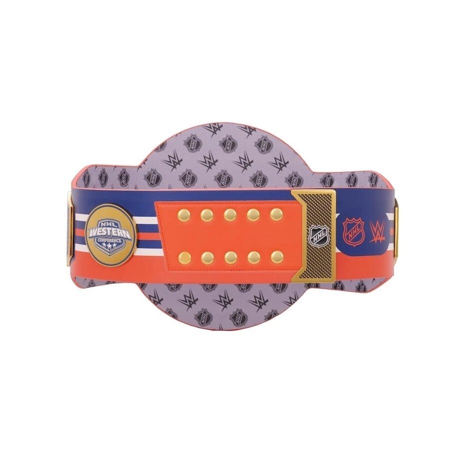 s-l960-2026-05-09T105615.035 Edmonton Oilers NHL 2mm Championship Belt Gold Plated Real Leather - Image 4