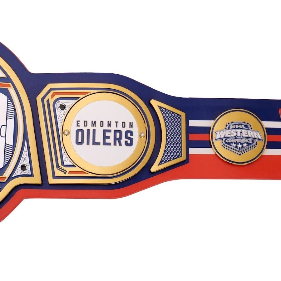 s-l960-2026-05-09T105623.502 Edmonton Oilers NHL 2mm Championship Belt Gold Plated Real Leather - Image 6