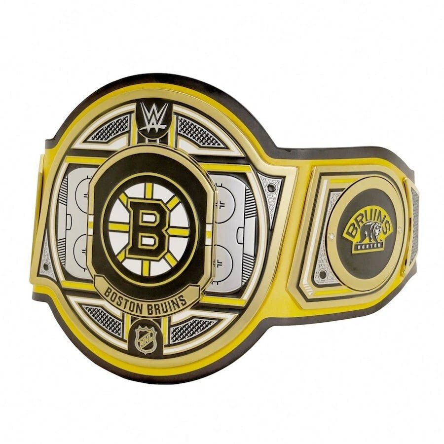 s-l960-2026-05-09T134459.487-1 Boston Bruins NHL 2mm Championship Belt Gold Plated Real Leather - Image 3