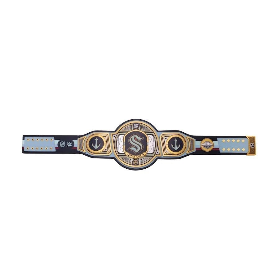 s-l960-2026-05-09T142051.909 Seattle Kraken NHL 2mm Championship Belt Gold Plated Real Leather - Image 4
