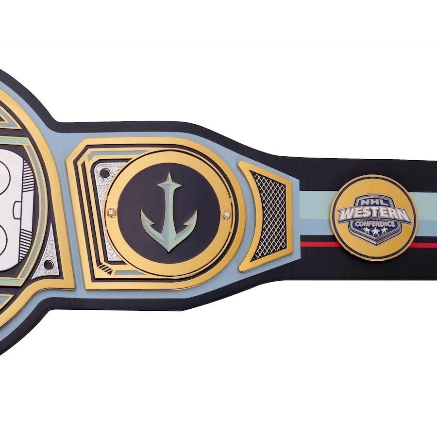 s-l960-2026-05-09T142105.740 Seattle Kraken NHL 2mm Championship Belt Gold Plated Real Leather - Image 7