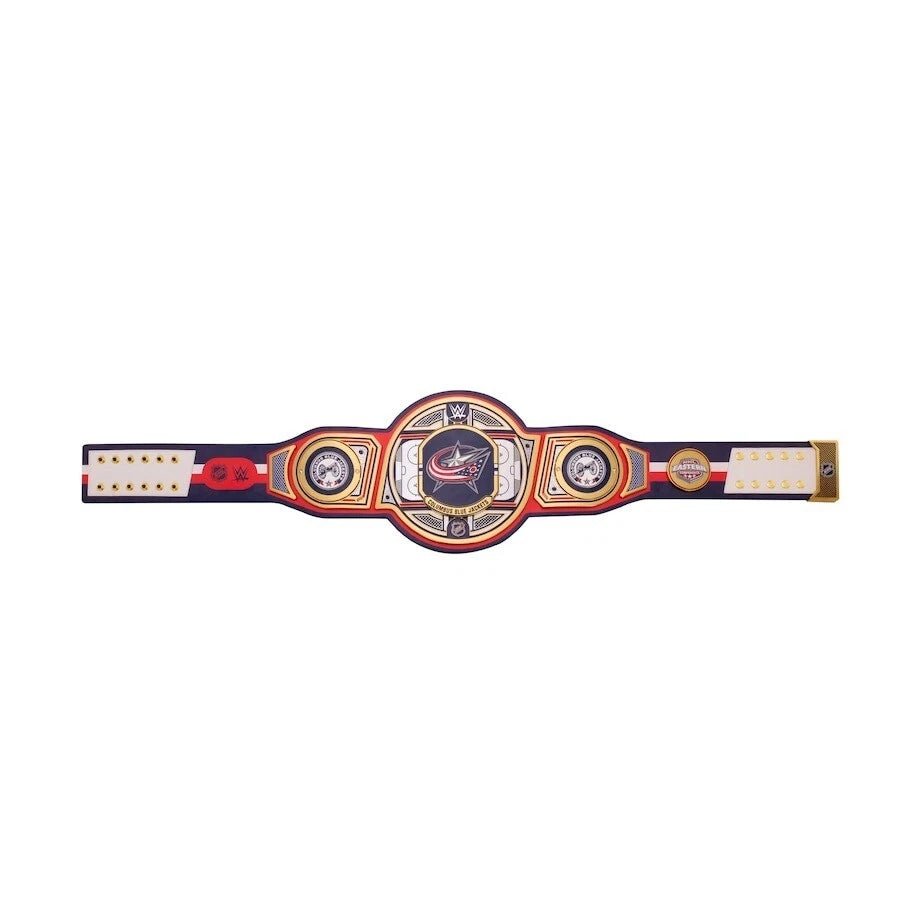 s-l960-2026-05-09T142753.370 Columbus Blue Jackets NHL 2mm Championship Belt Gold Plated Real Leather - Image 4