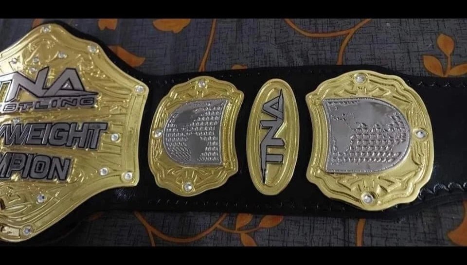s-l960_1 TNA NEW World Heavyweight Wrestling Championship Replica Belt 2mm Brass Adult - Image 2