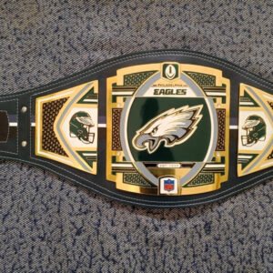 New NFL Philadelphia Eagles Super Bowl Championship Title Belt 2MM Brass - Adult