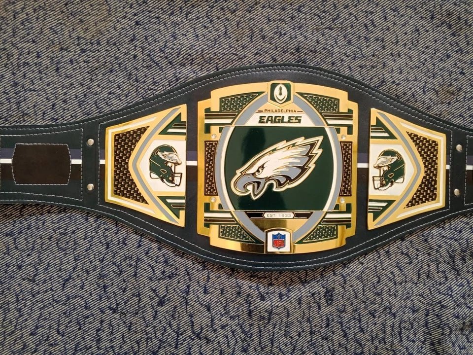 s-l960_19_b6cd03cf-177c-4aae-b5f8-5bc76862c06b New NFL Philadelphia Eagles Super Bowl Championship Title Belt 2MM Brass - Adult
