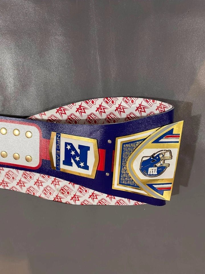 s-l960_21 New York Giants Championship Belt 2mm Brass Plates Adult Size NFL Fan Replica - Image 4