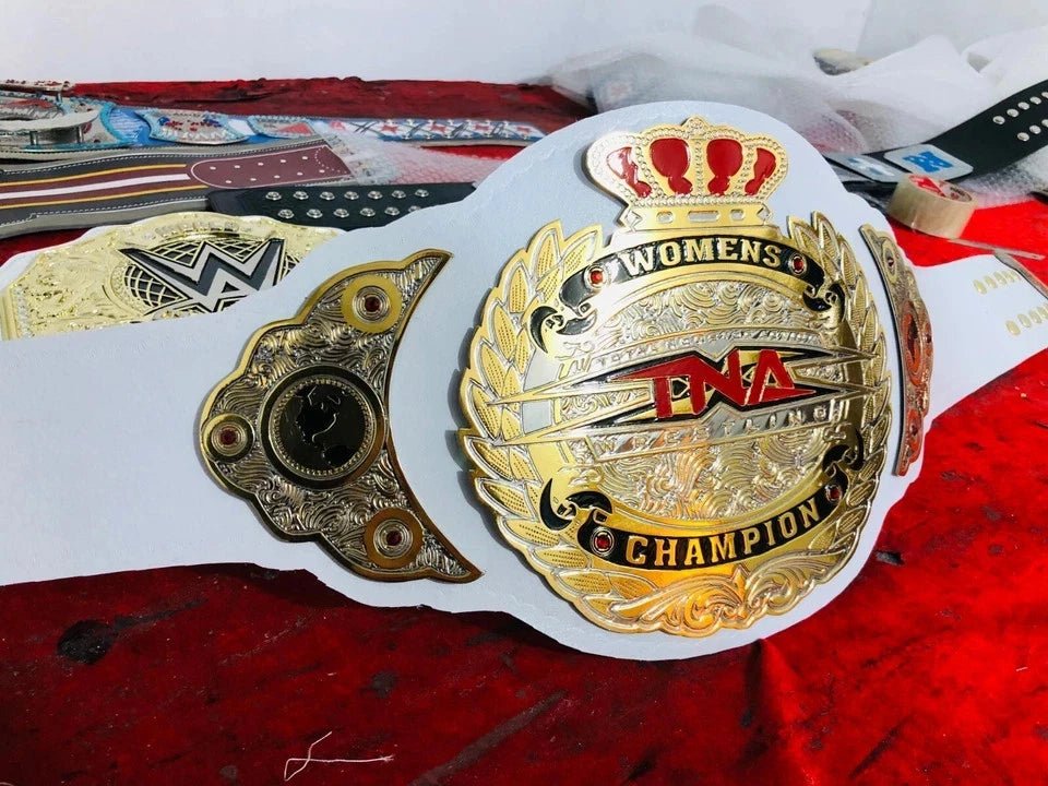 s-l960_24_a1b0f609-da45-4f32-85b0-b64695c71931 TNA WOMENS WRESTLING CHAMPIONSHIP BELT ADULT SIZE 2mm brass Plated - Image 2
