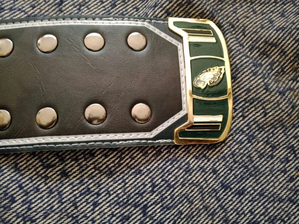 s-l960_25_044f157c-c29b-4fc8-bcaa-50338b95f15e New NFL Philadelphia Eagles Super Bowl Championship Title Belt 2MM Brass - Adult - Image 7