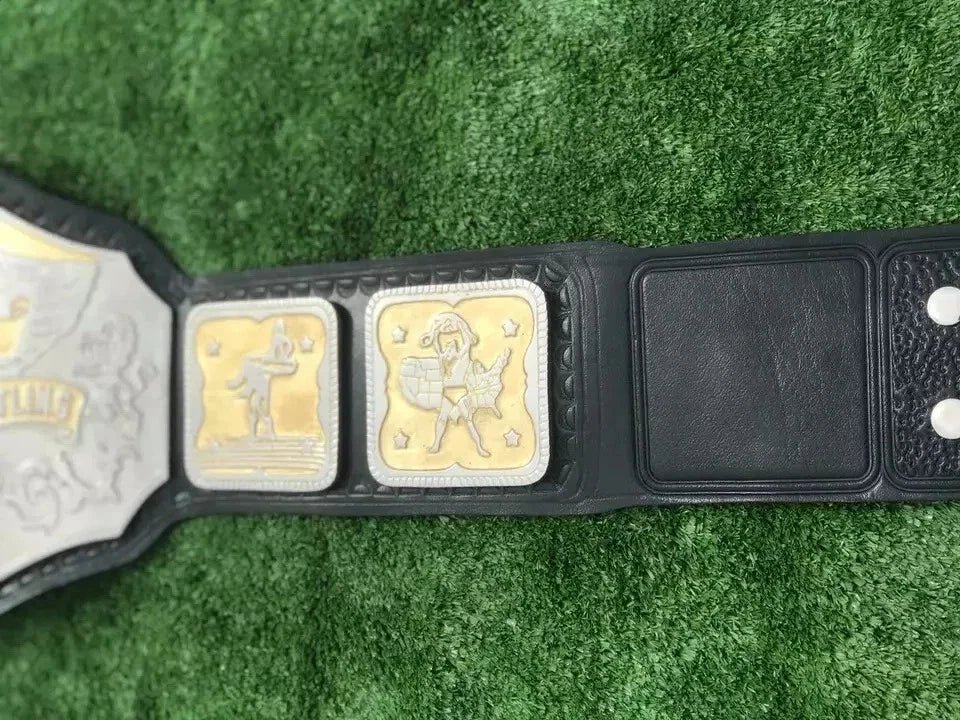 s-l960_26 NWA National Heavyweight Championship Belt 2mm Brass Plates Adult Size - Image 5