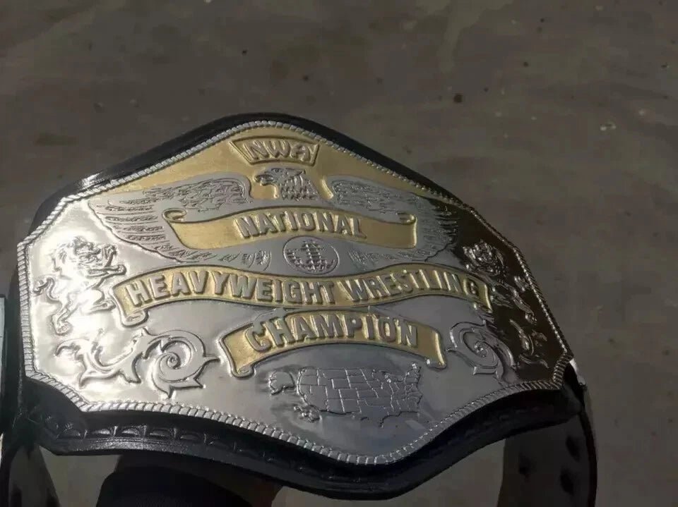 s-l960_29_31bec77a-0767-49bc-a81e-e5bc6165806b NWA National Heavyweight Championship Belt 2mm Brass Plates Adult Size - Image 8