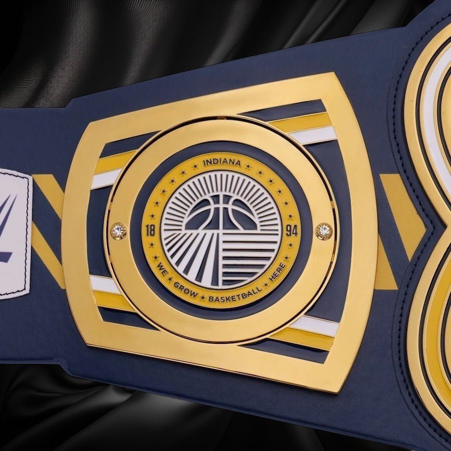 s-l960_29_9408ed9b-0787-4e11-873c-2c7e57a89581 Indiana Pacers NBA 2mm Championship Belt Gold Plated Real Leather - Image 6