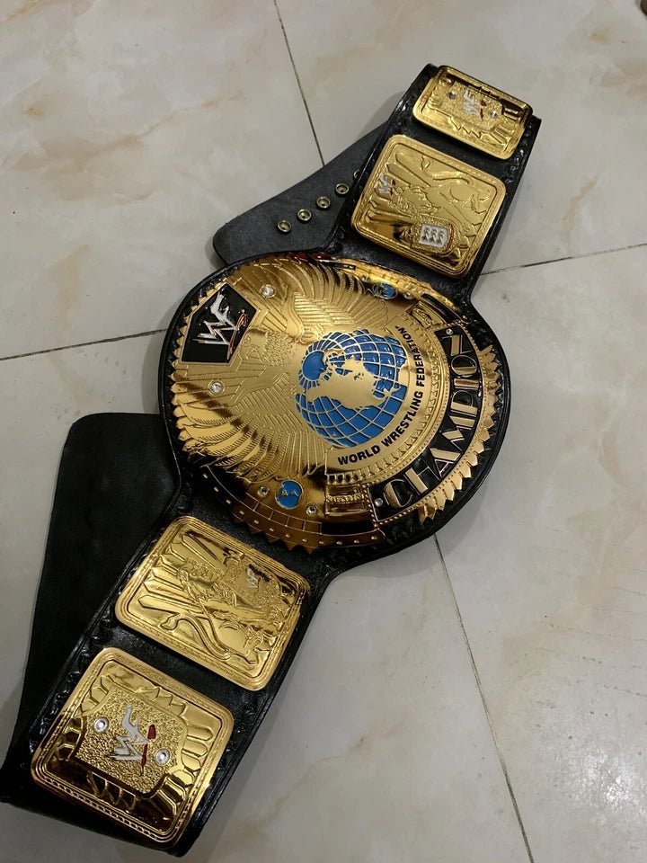s-l960_32_ec5d7dc6-bc74-445b-b72b-eecab7f3e615 WWF Big Eagle Scratch Logo Heavyweight Championship belt,4mm Zinc,Gold Plated, Adult - Image 4