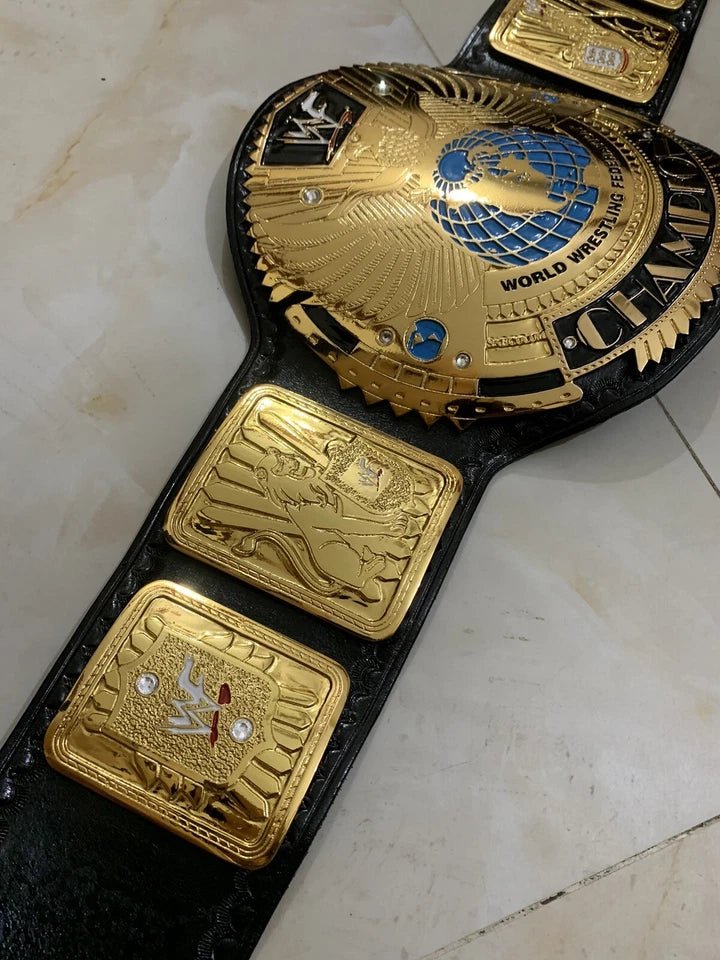 s-l960_35_680315d7-d29e-4959-8084-c7c489f5dc11 WWF Big Eagle Scratch Logo Heavyweight Championship belt,4mm Zinc,Gold Plated, Adult - Image 7
