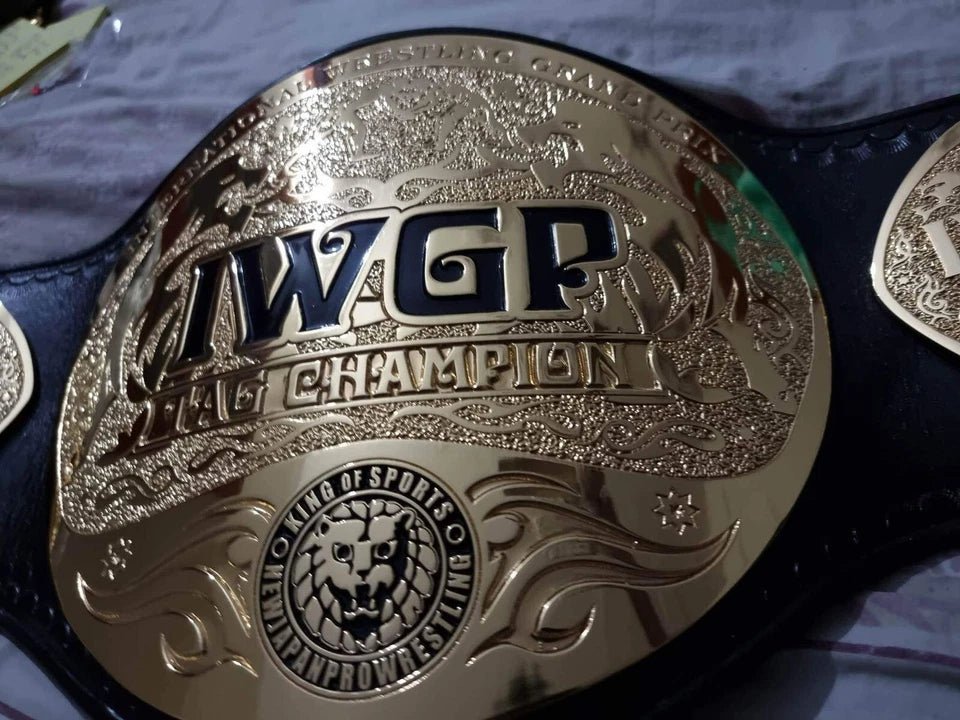 s-l960_3_2294bedc-1d03-48e6-9108-480ebef5b054 IWGP Tag Team Championship T Belt Adult Size 2mm Brass Cowhide upgrade leather - Image 5