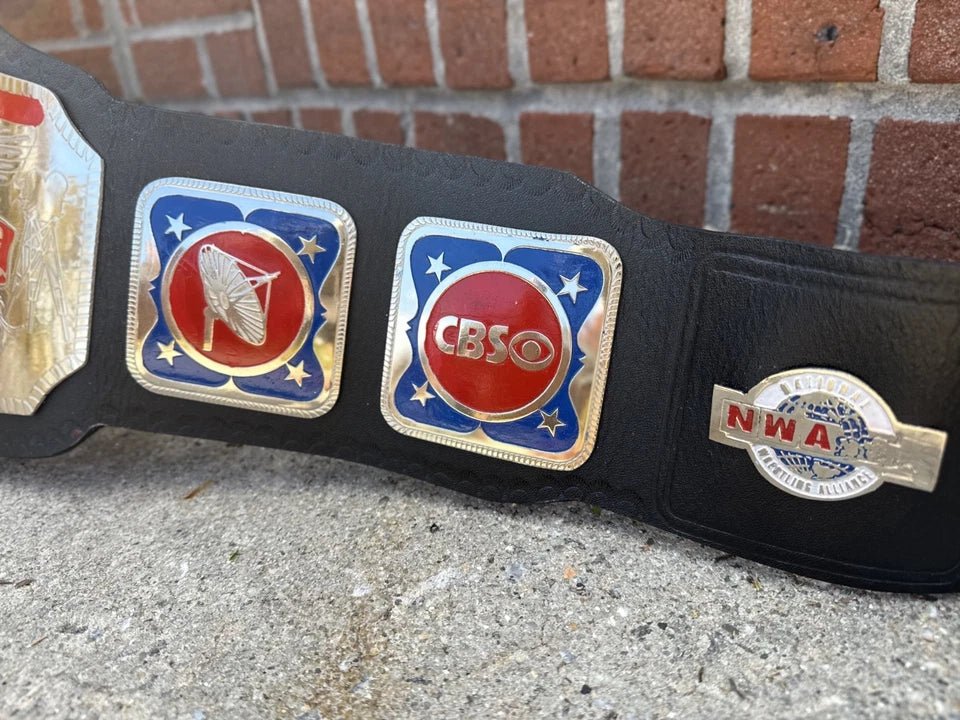 s-l960_43 NWA Television Heavyweight Wrestling Championship 2mm Belt Adult Size - Image 2