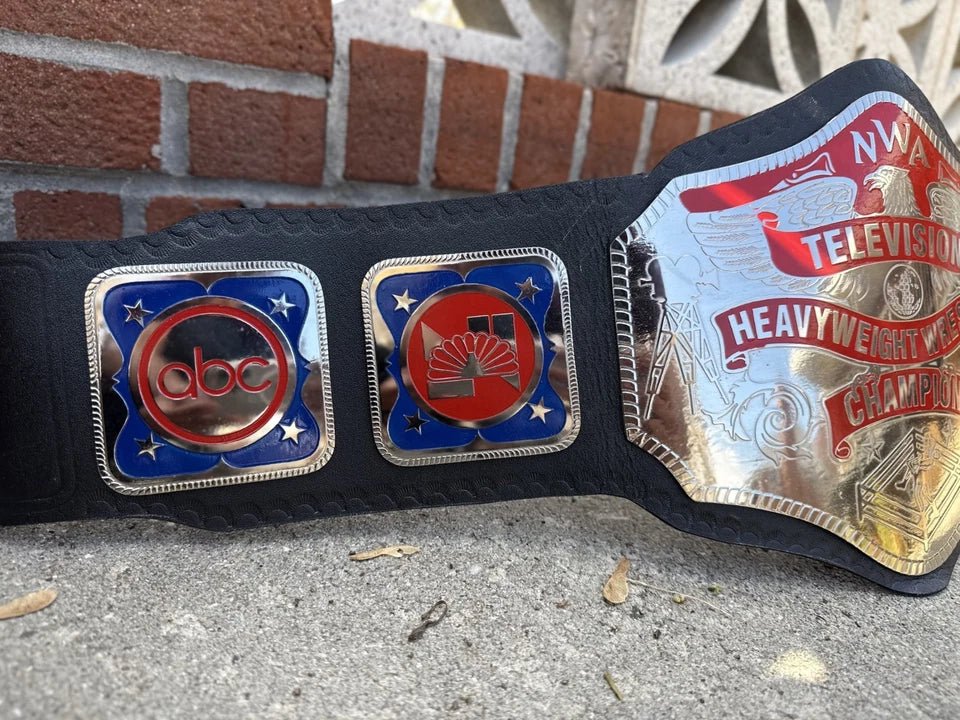 s-l960_44 NWA Television Heavyweight Wrestling Championship 2mm Belt Adult Size - Image 3