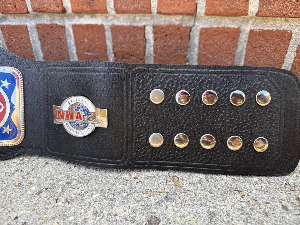 s-l960_45 NWA Television Heavyweight Wrestling Championship 2mm Belt Adult Size - Image 4