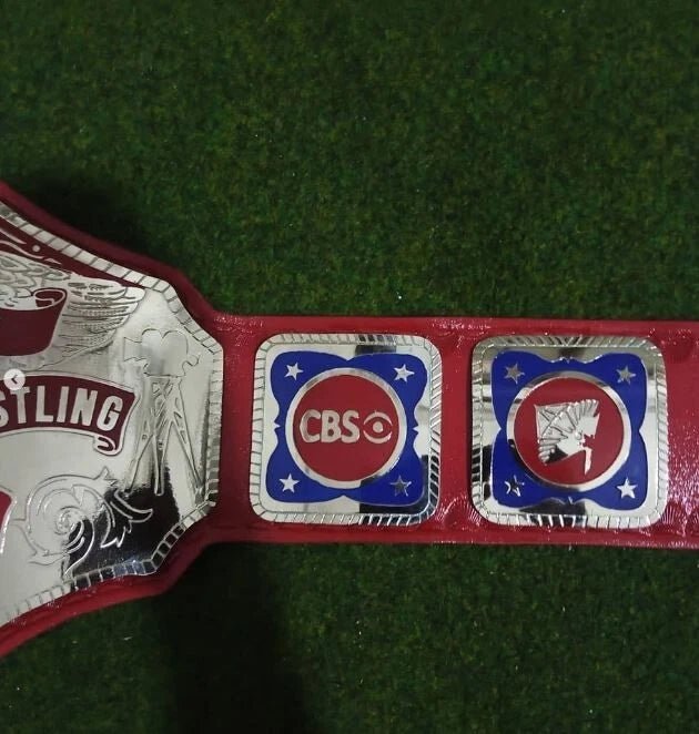 s-l960_46 New NWA Television Heavyweight Wrestling Championship Belt Replica RED Adult 2mm Brass - Image 2