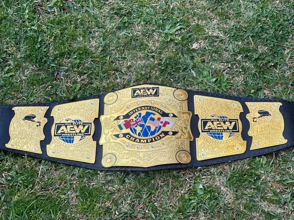 s-l960_50_0905b358-f20f-4237-b957-695677d546b7 AEW All Elite Wrestling International Championship Belt Replica Brass 2mm - Free Shipping - Genuine Leather Strap - Adult Size