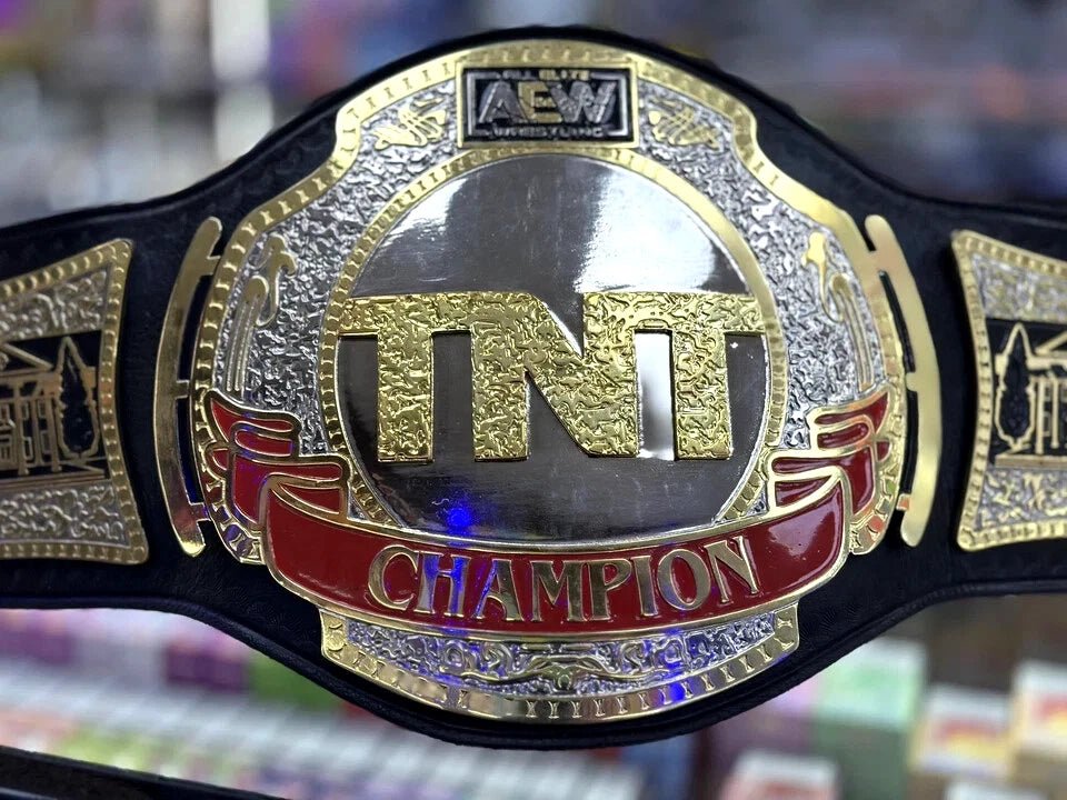 s-l960_58_cd929d6e-0e2d-4e55-a265-90e79a5e466f All Elite AEW TNT Wrestling Championship Replica Title Belt Adult Size 2mm Brass - Free Shipping - Genuine Leather Strap