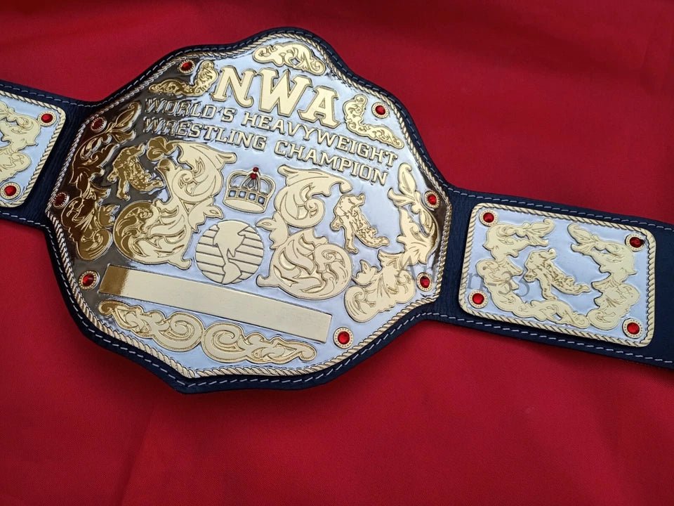 s-l960_59 NWA Big Gold Heavyweight Wrestling Champion Belt 2mm Brass - Image 4